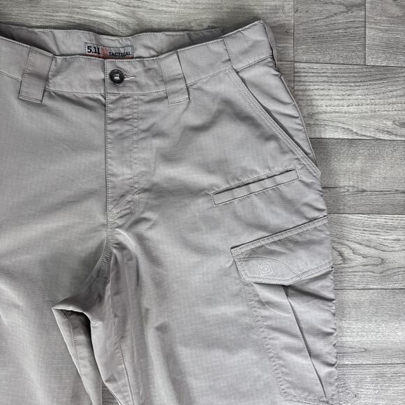 5.11 Tactical Fit Fast-Tac Ripstop Cargo Pants Beige Khaki sz 34 x 29.5 - Picture 4 of 7